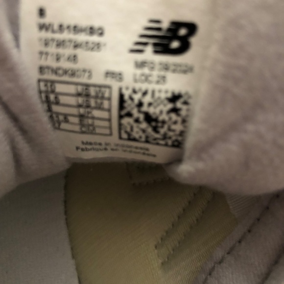 New Balance 515H platform sneakers, size 10, light blue/gray, like new! - Picture 7 of 8